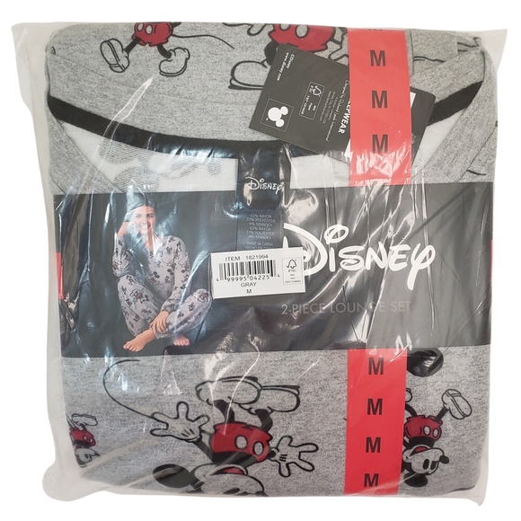 DISNEY Women's 2-piece Lounge Set Mickey Mouse NWT - Picture 2 of 3